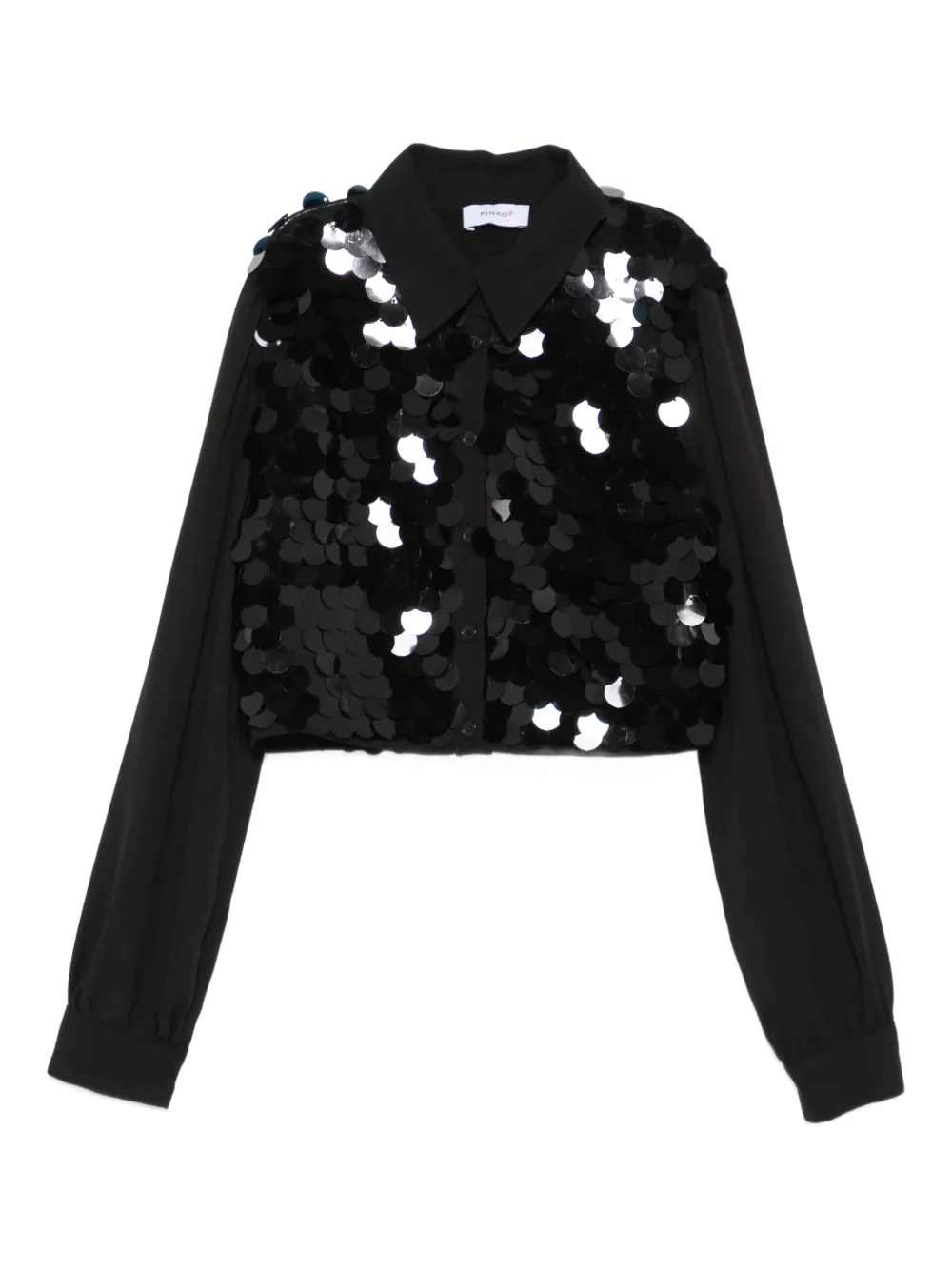 Pinko Kids sequin-embellished shirt | Black | Image 1