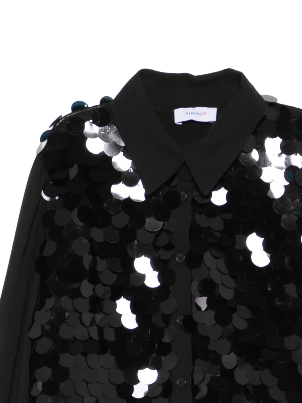 Pinko Kids Shirt met pailletten Zwart