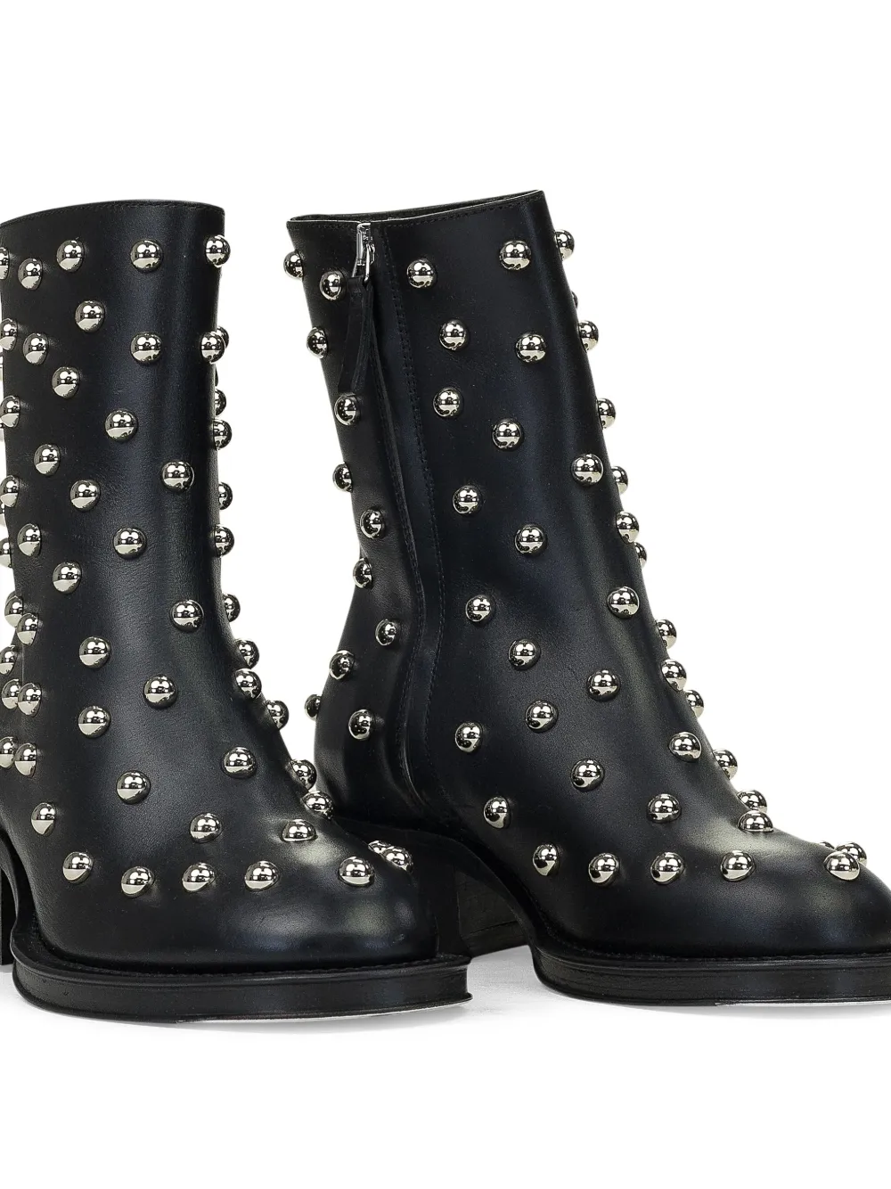 Lanvin Laarzen met rits en verfraaid met studs Zwart