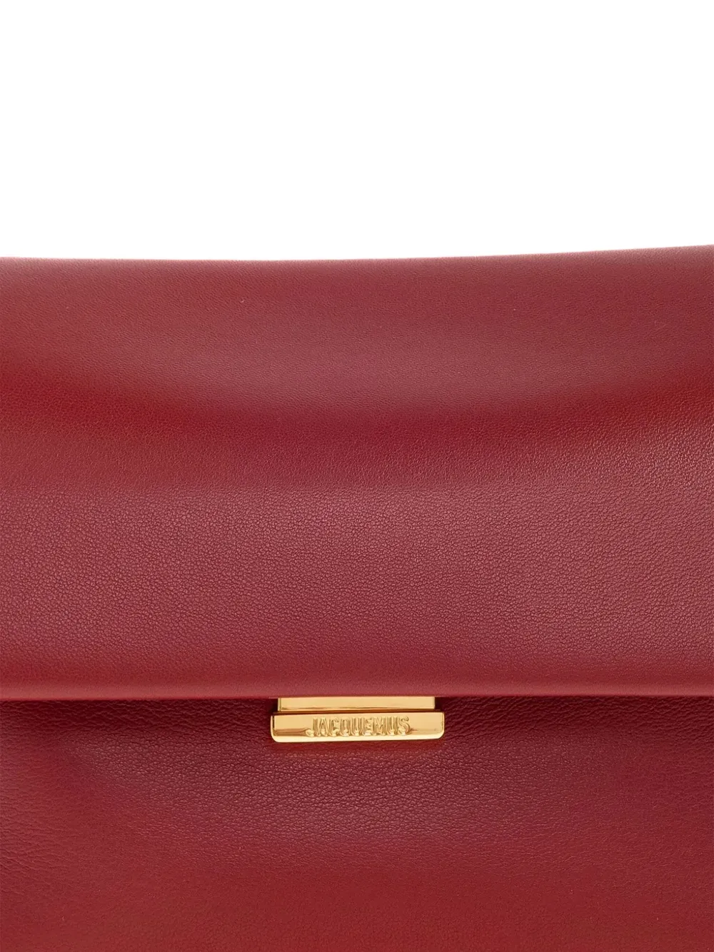 Jacquemus Small Le Rond Carré Ball-detail Shoulder Bag In Red