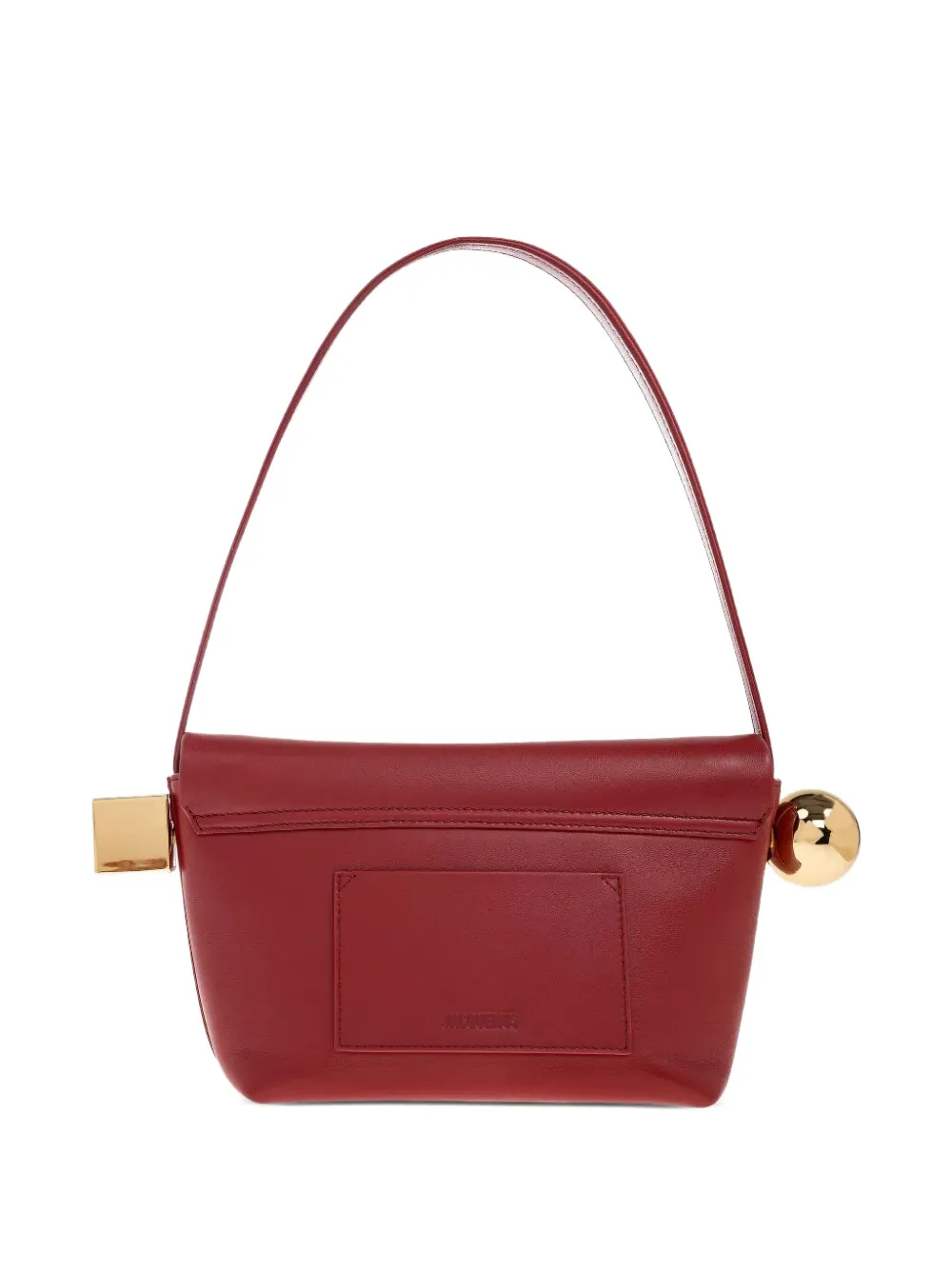Jacquemus Small Le Rond Carré Ball-detail Shoulder Bag In Red