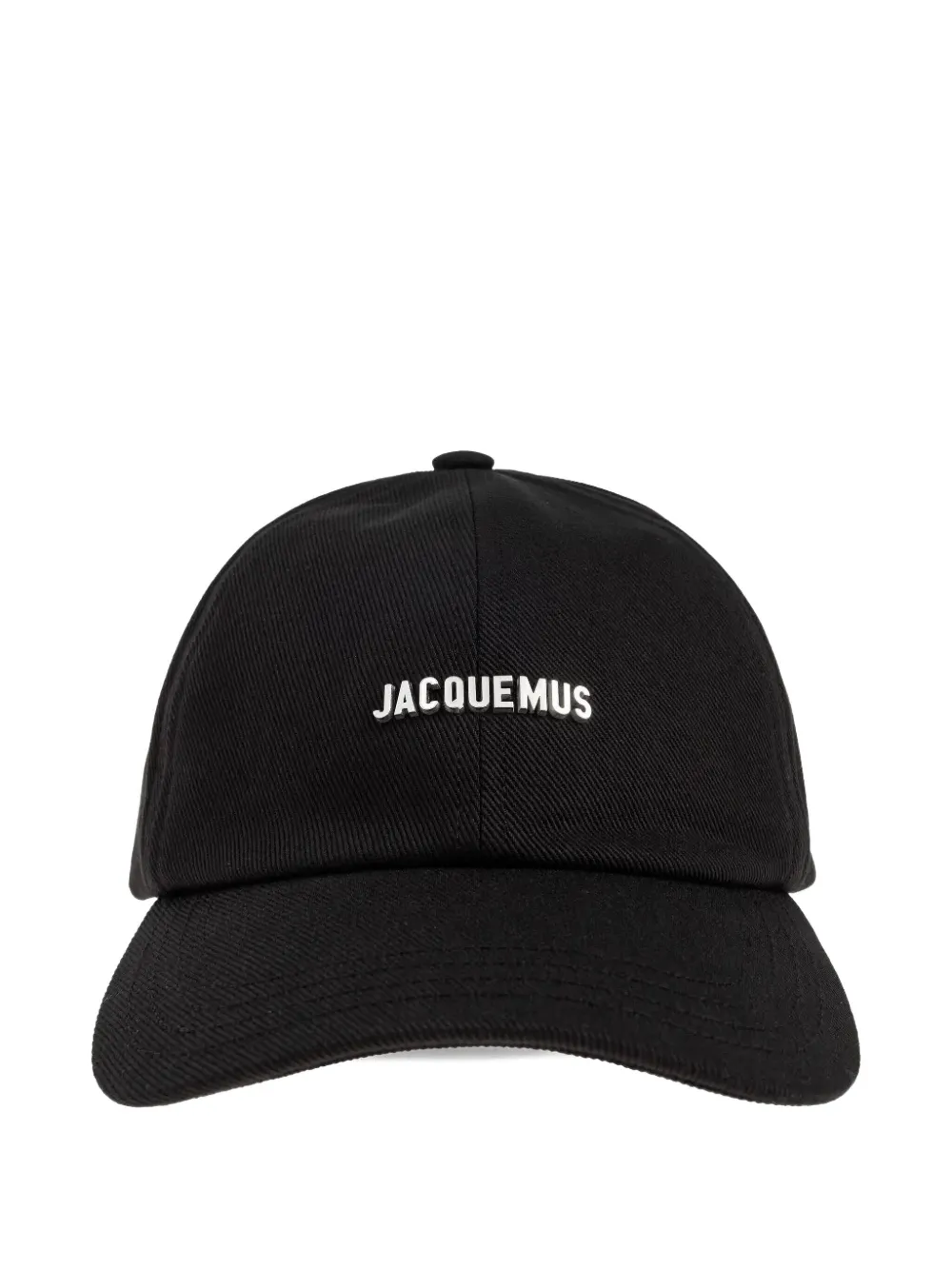 Jacquemus Gadjo Logo-plaque Baseball Cap In Black