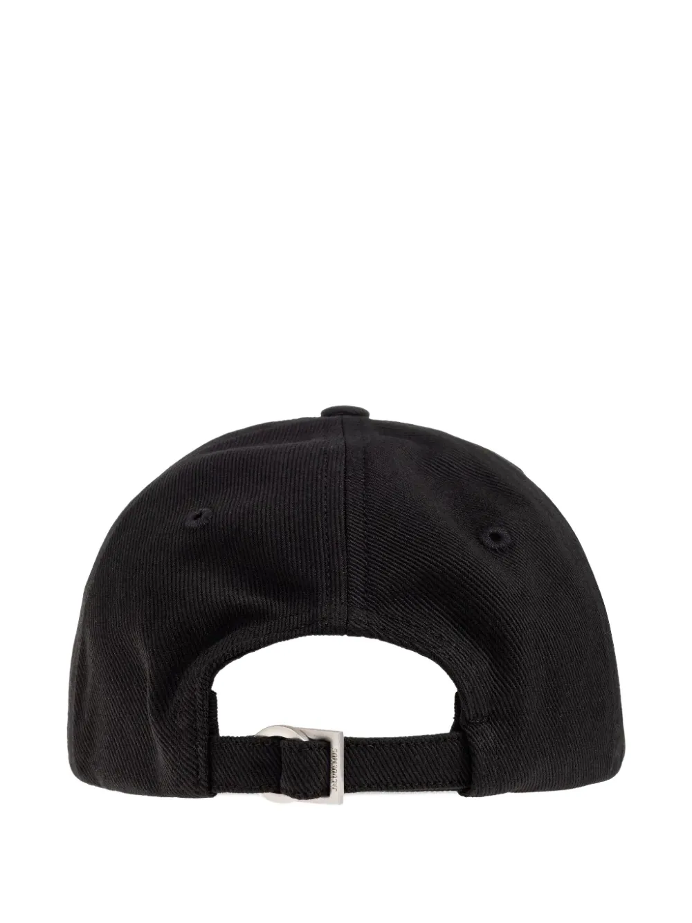 Jacquemus Gadjo logo-plaque baseball cap - Zwart