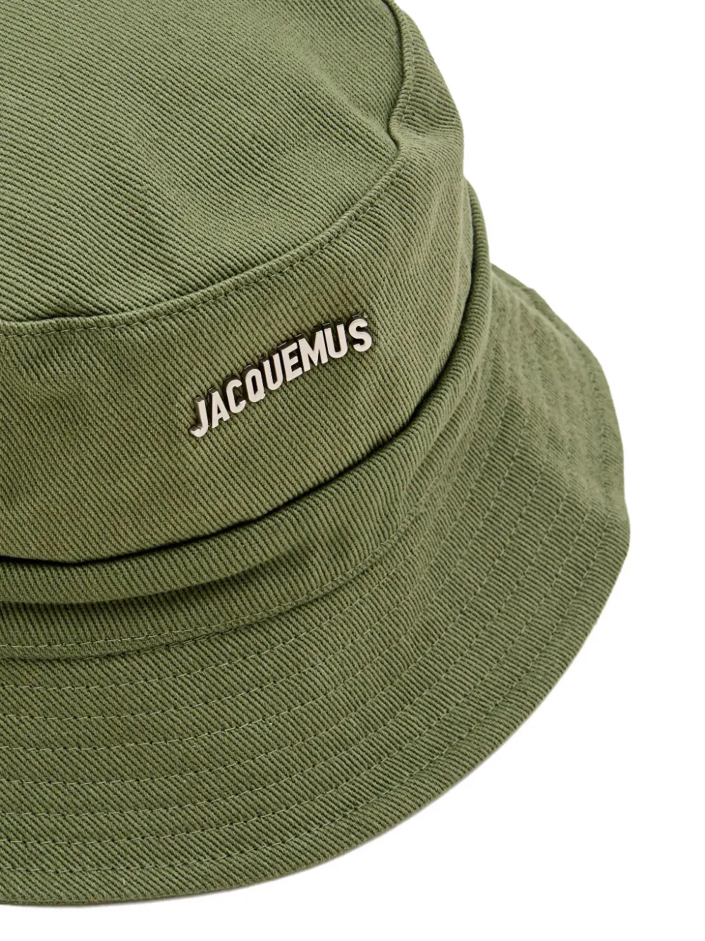 Jacquemus Gadjo logo-plaque bucket hat - Groen