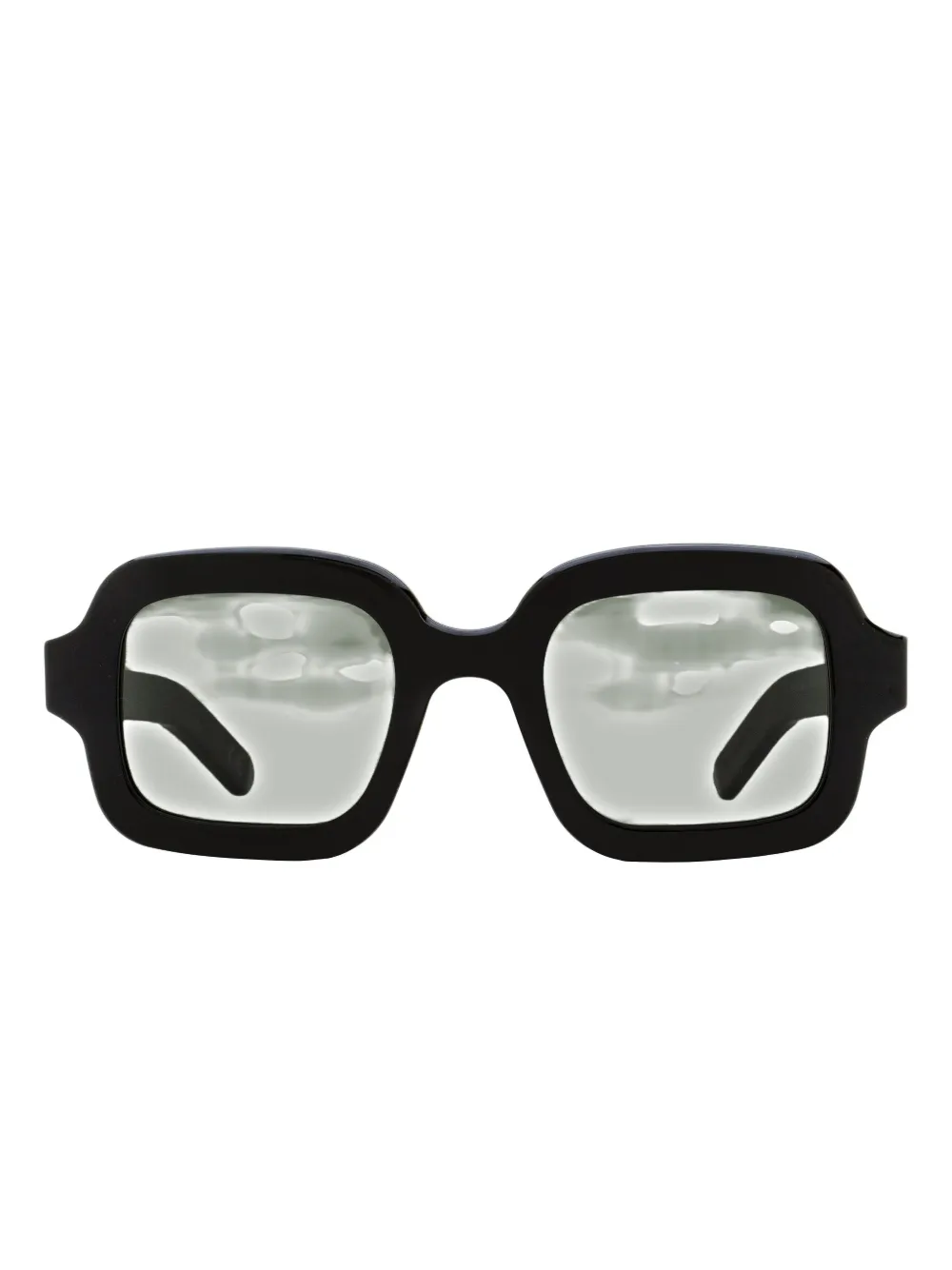 Retrosuperfuture Benz Rounded Square-frame Sunglasses In Black