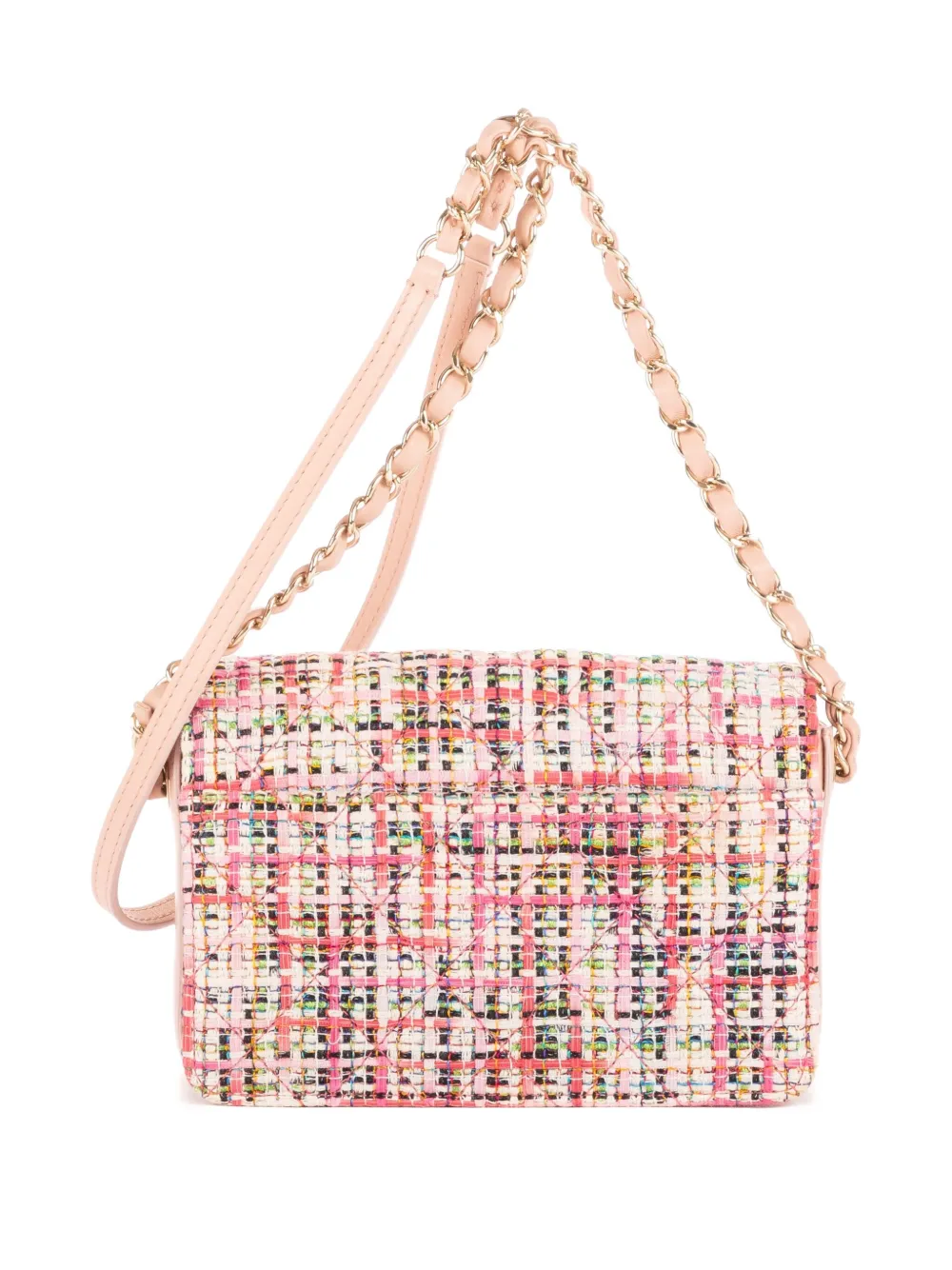 CHANEL Pre-Owned Tweed schoudertas - Roze