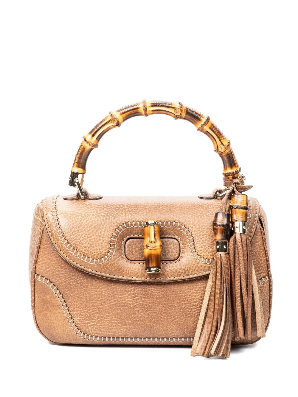 Gucci Pre-Owned Borsa tote New Bamboo - Marrone