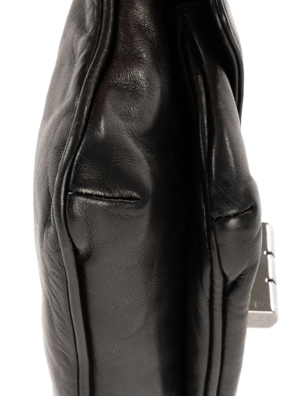 Chanel Pre-owned Giant Lock Reissue Mademoiselle Flap Shoulder Bag in Black, view 5
