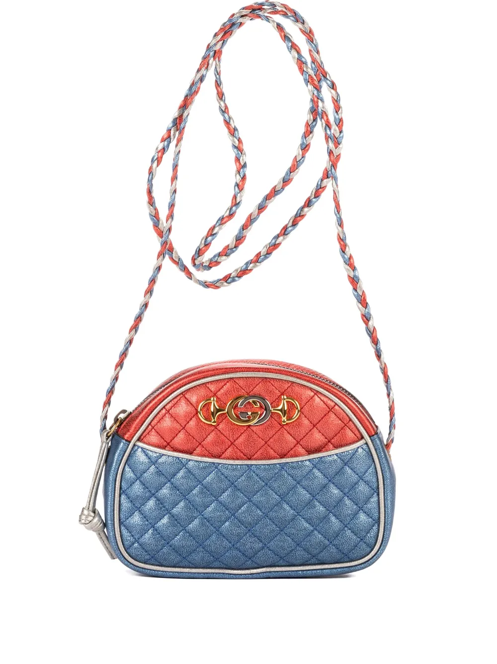 Gucci Pre-Owned Borsa Trapuntata Camera mini - Blu