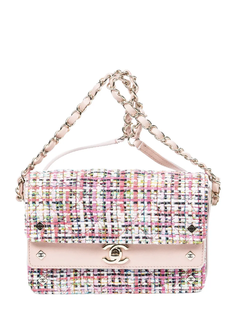 CHANEL Pre-Owned Borsa a spalla con catena - Rosa