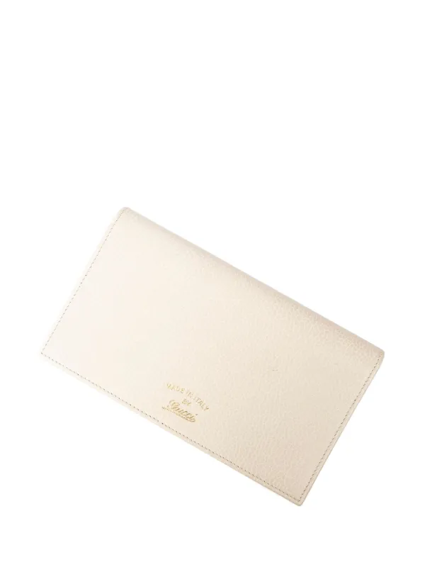 Gucci Pre-owned Leather Wallet Purse in White