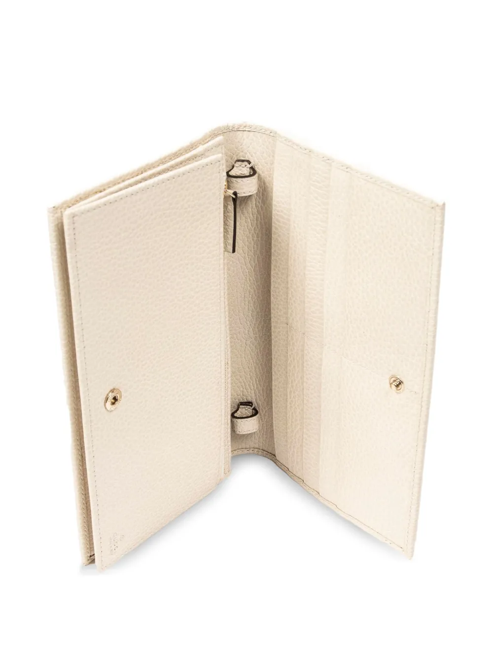 Gucci Pre-owned Leather Wallet Purse in White, view 3