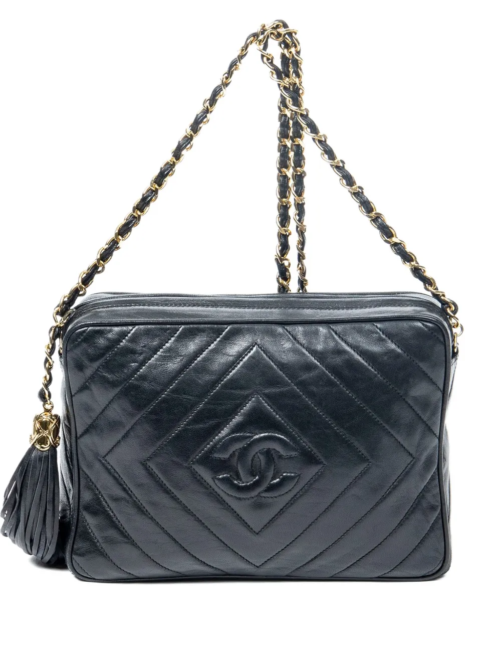 CHANEL Pre-Owned Borsa a spalla con nappa - Nero