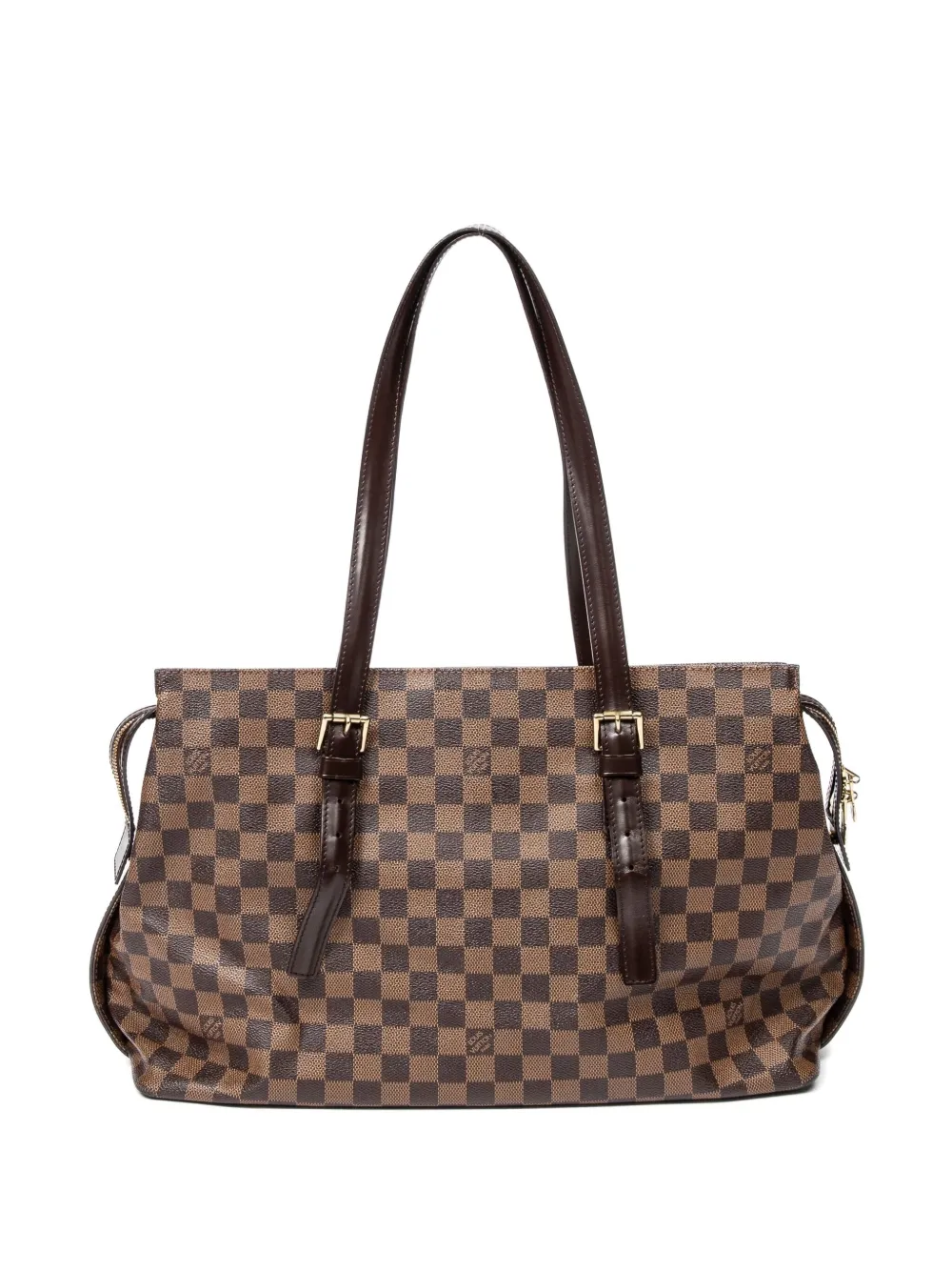 Louis Vuitton Pre-Owned Borsa tote Damier Azur 2000 - Marrone
