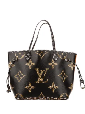 Louis Vuitton Pre-Owned Monogram leopard-print Tote Bag | Black