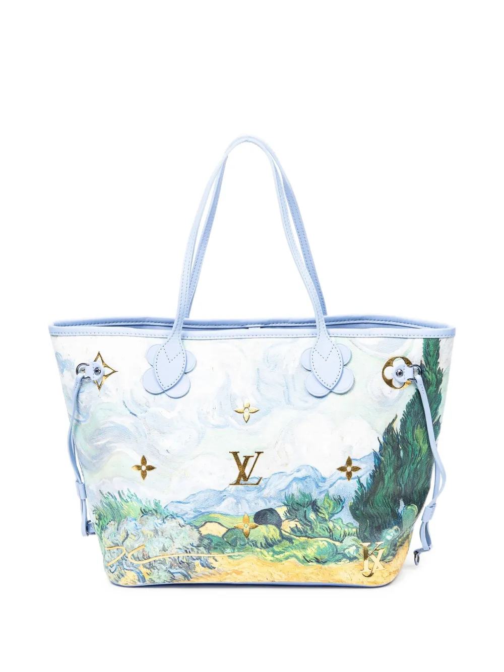 Louis Vuitton Pre-Owned x Jeff Koons 2020s Neverfull Vincent Van Gogh tote bag Paars