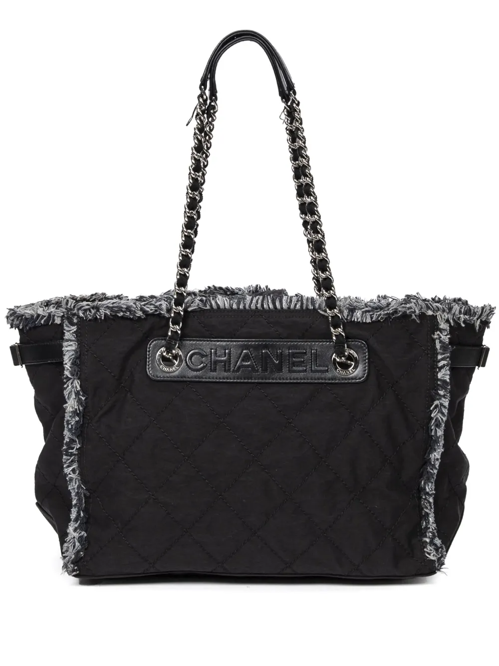 CHANEL Pre-Owned Borsa trapuntata con catena - Nero