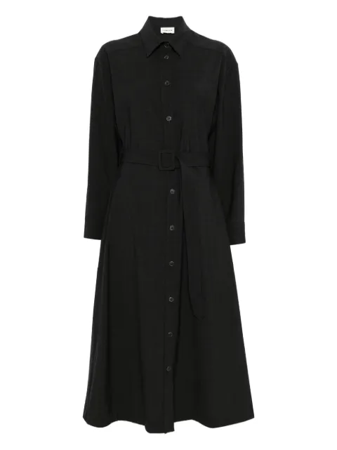 P.A.R.O.S.H. button-fastening belted midi dress