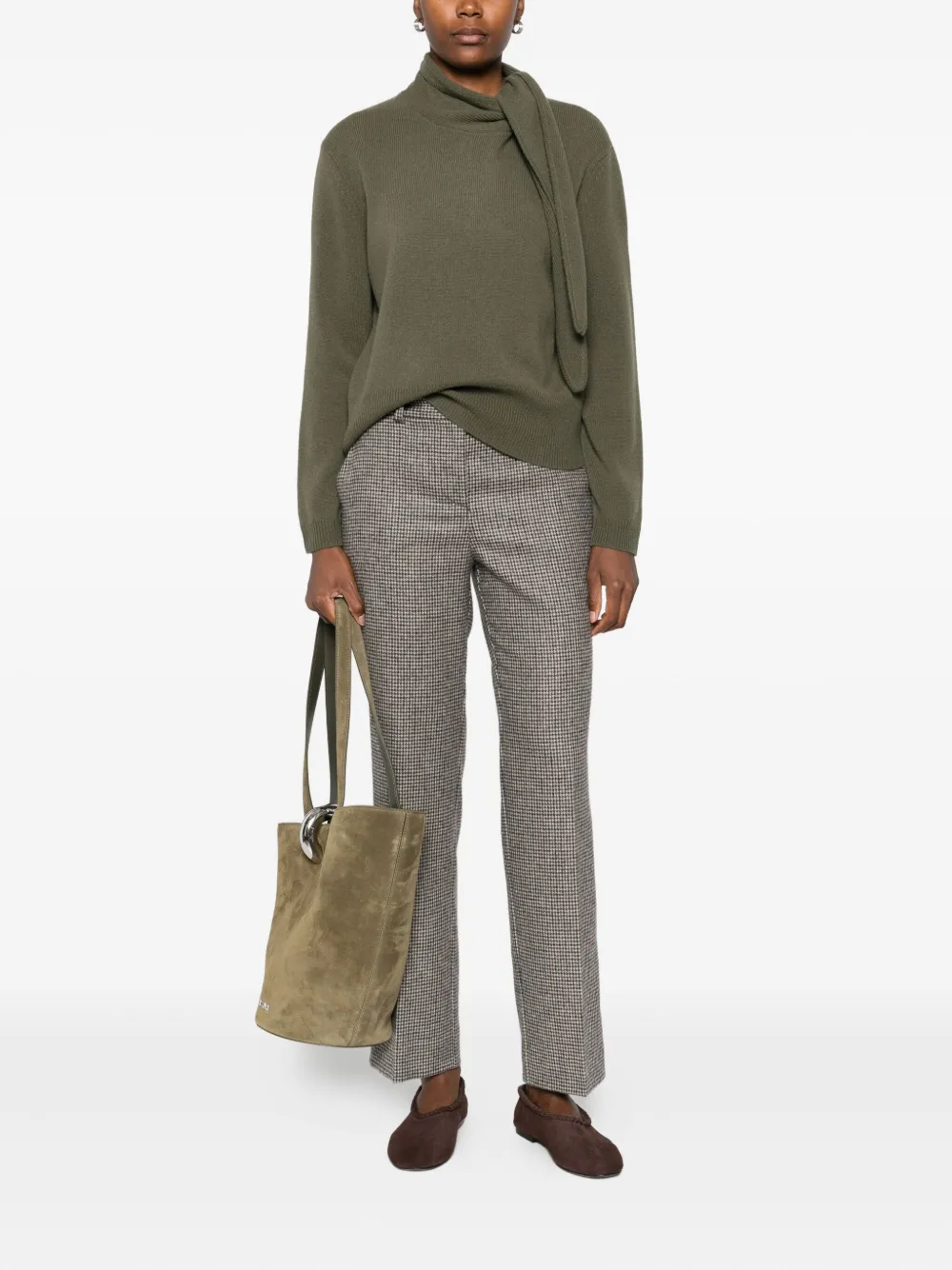P.A.R.O.S.H. houndstooth trousers - Bruin