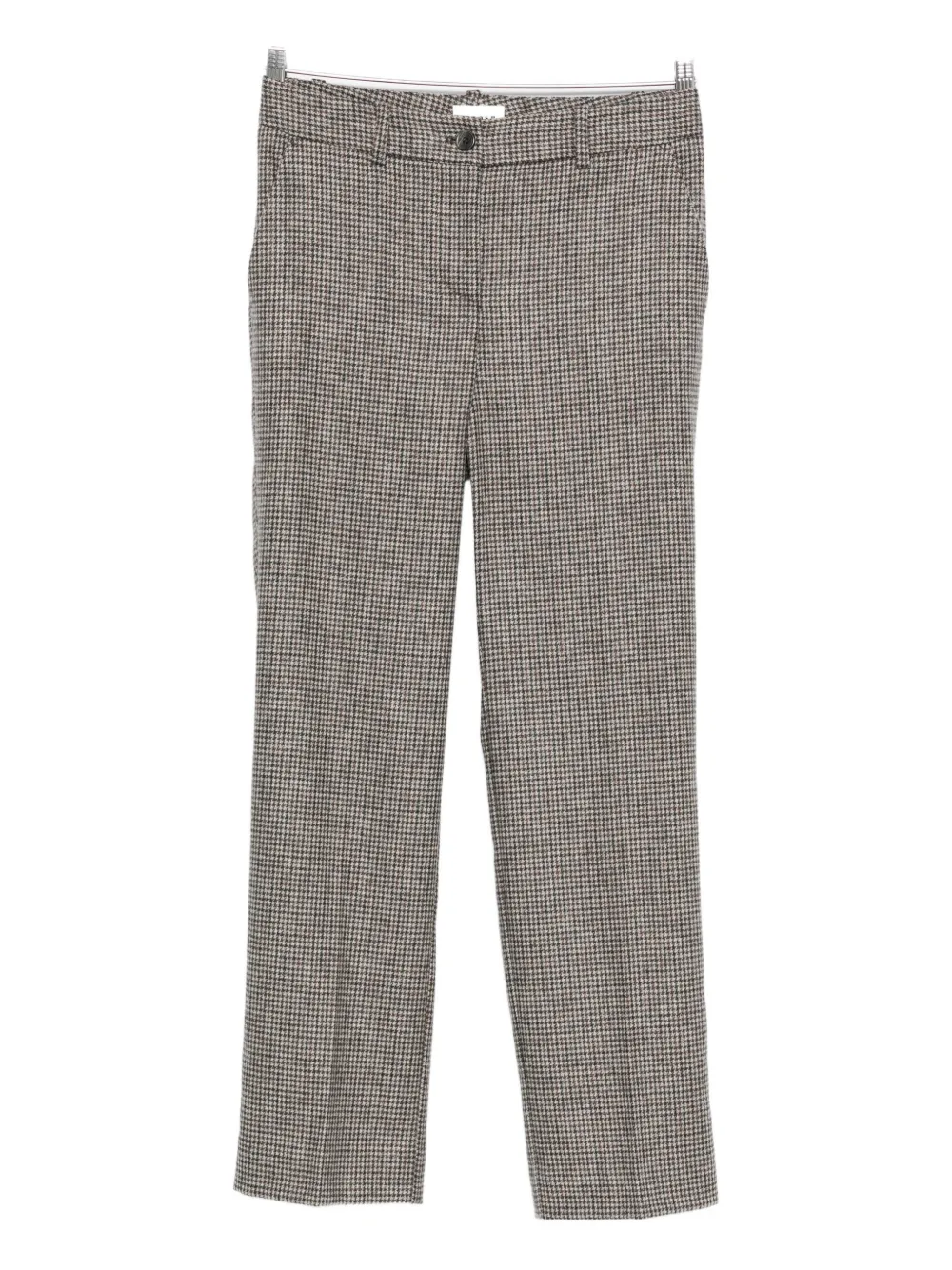 P.a.r.o.s.h Houndstooth Trousers In Brown