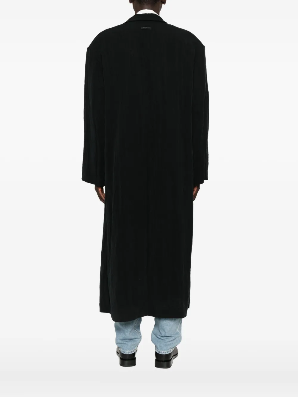 Fear Of God Belted Coat In Black