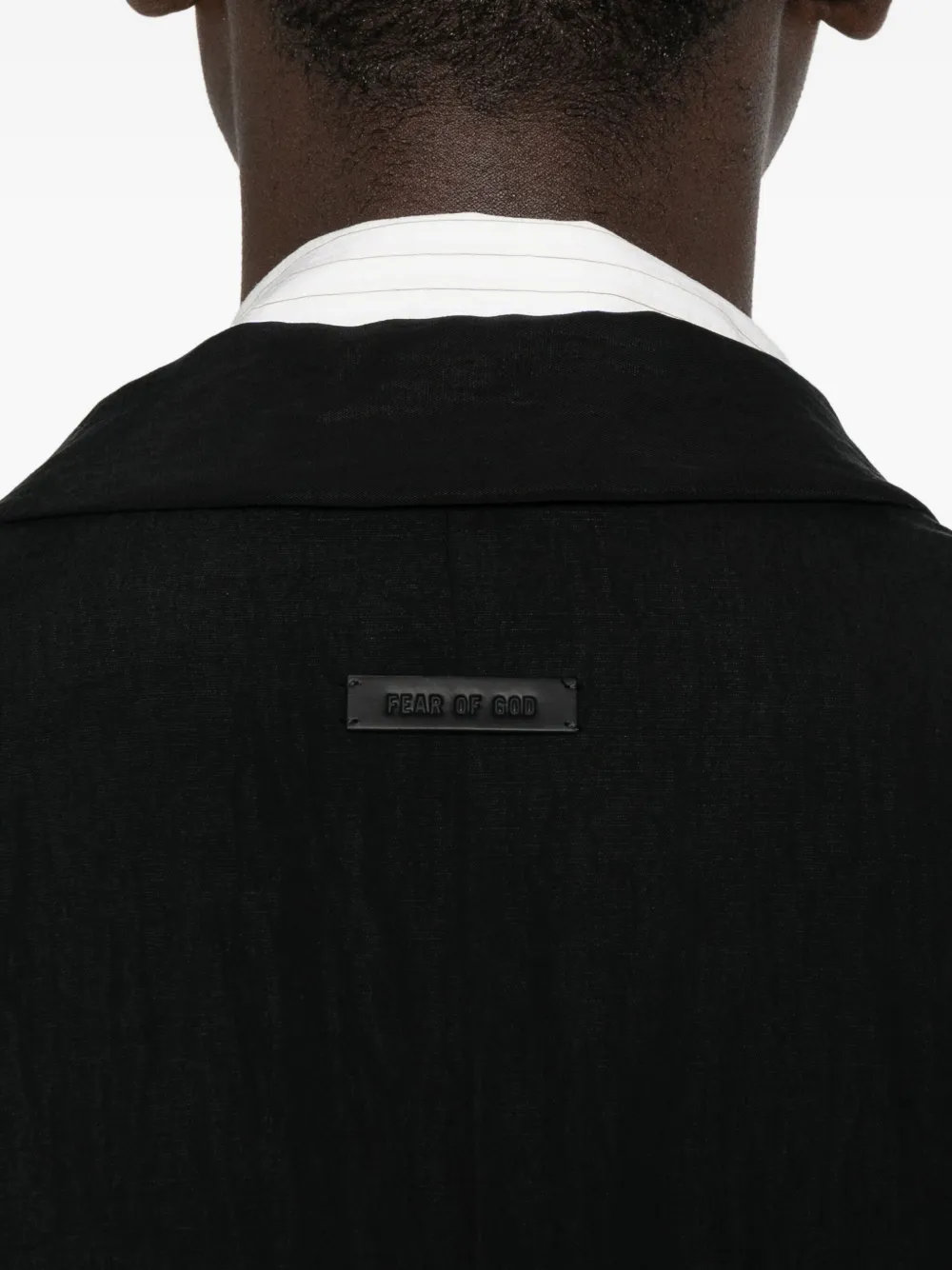 Fear Of God Belted Coat In Black