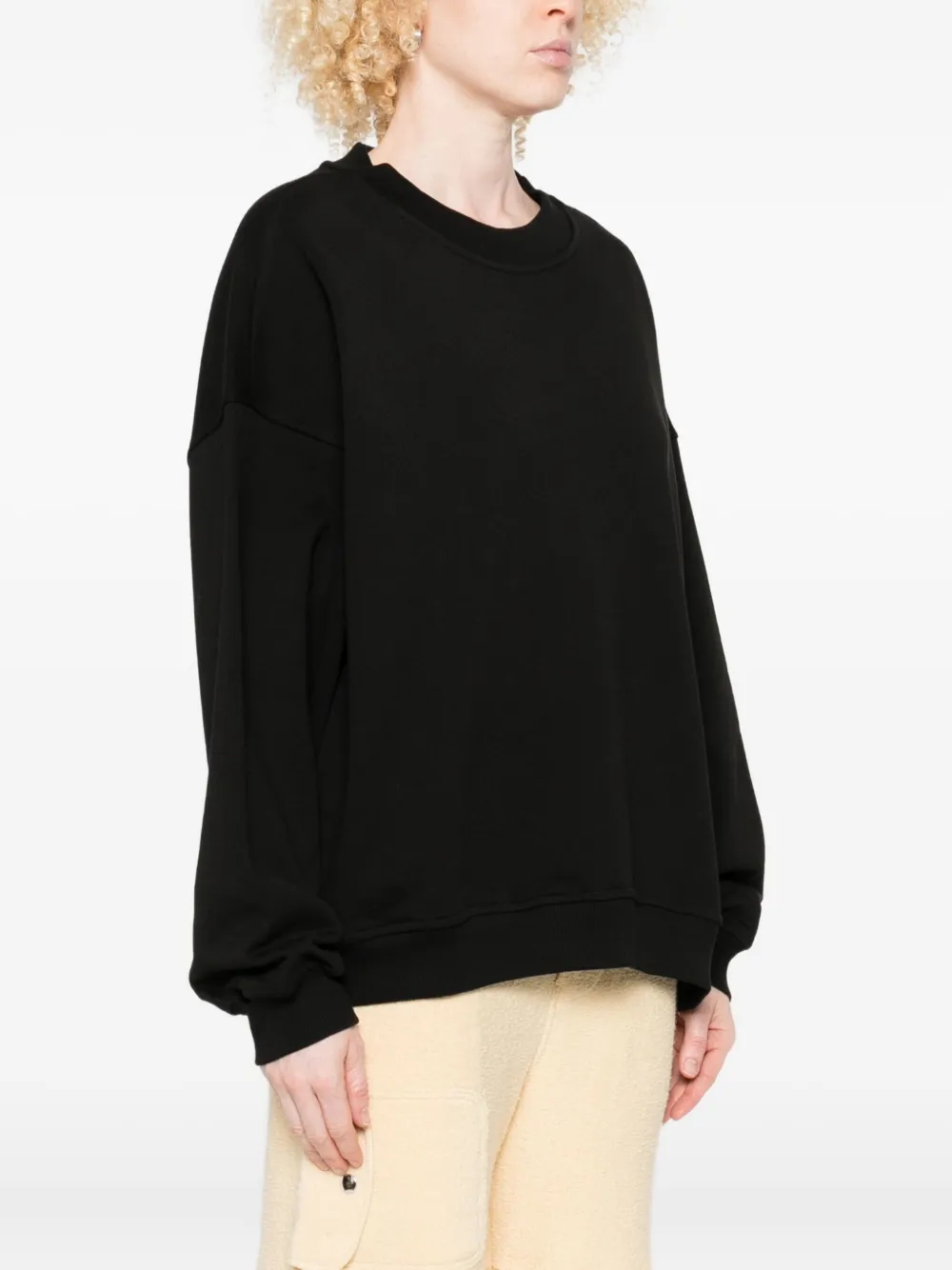 Fiorucci Cash And Carry Cotton Sweatshirt In Black