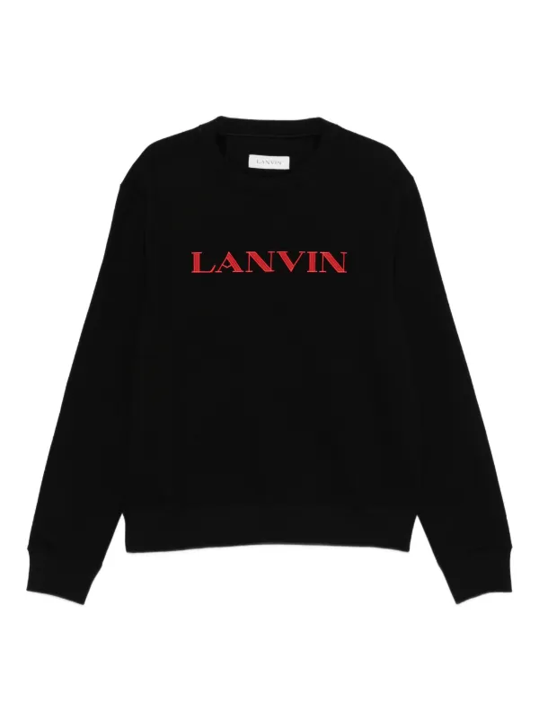Lanvin ロゴ スウェットシャツ | ブラック | FARFETCH JP