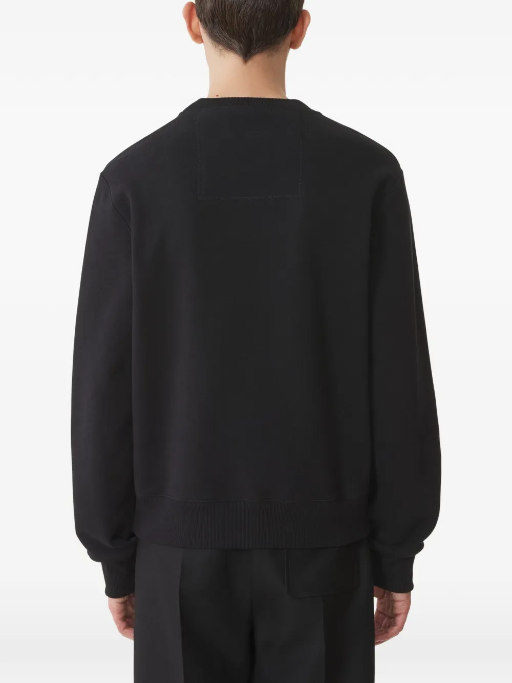 Lanvin Sweater met geborduurd logo Zwart