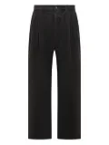 AMISH Pant pleated cotton pants - Black