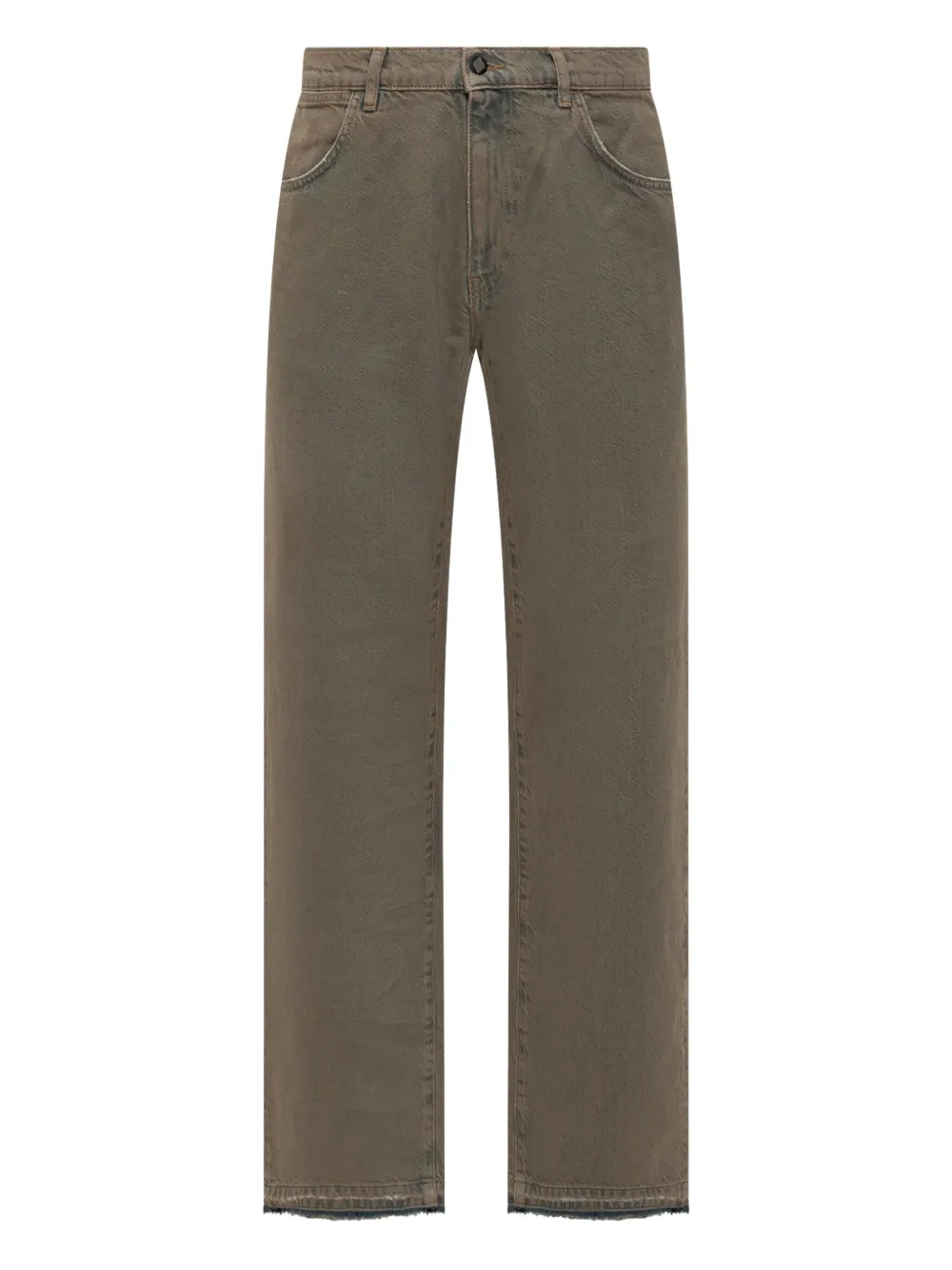 AMISH frayed-hem cotton jeans | Blue | Image 1