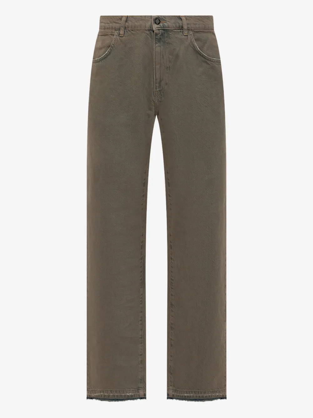 AMISH frayed-hem cotton jeans | Blue | Image 1
