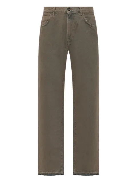 AMISH frayed-hem cotton jeans