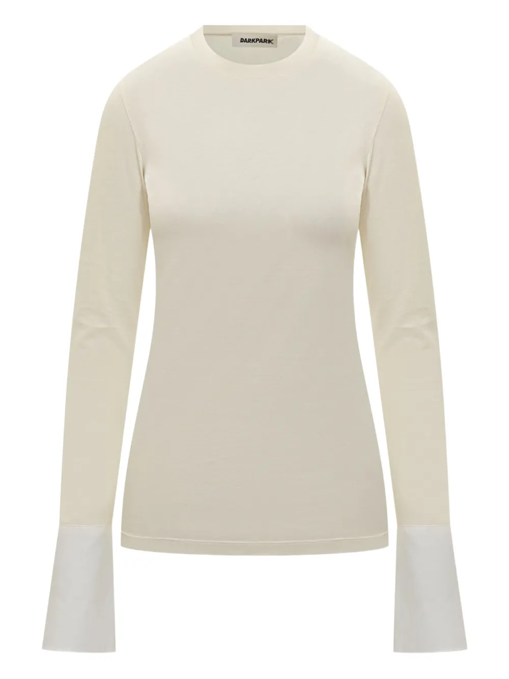 DARKPARK Nora contrast-cuff T-shirt | Neutrals | Image 1