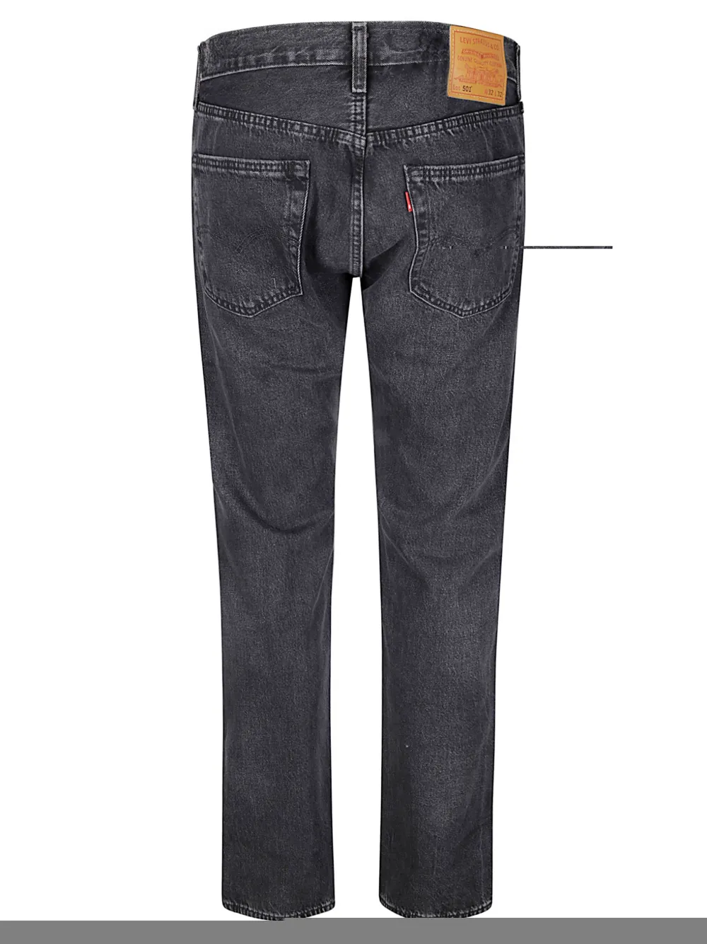 Levi's 501 buttoned straight-leg jeans - Zwart