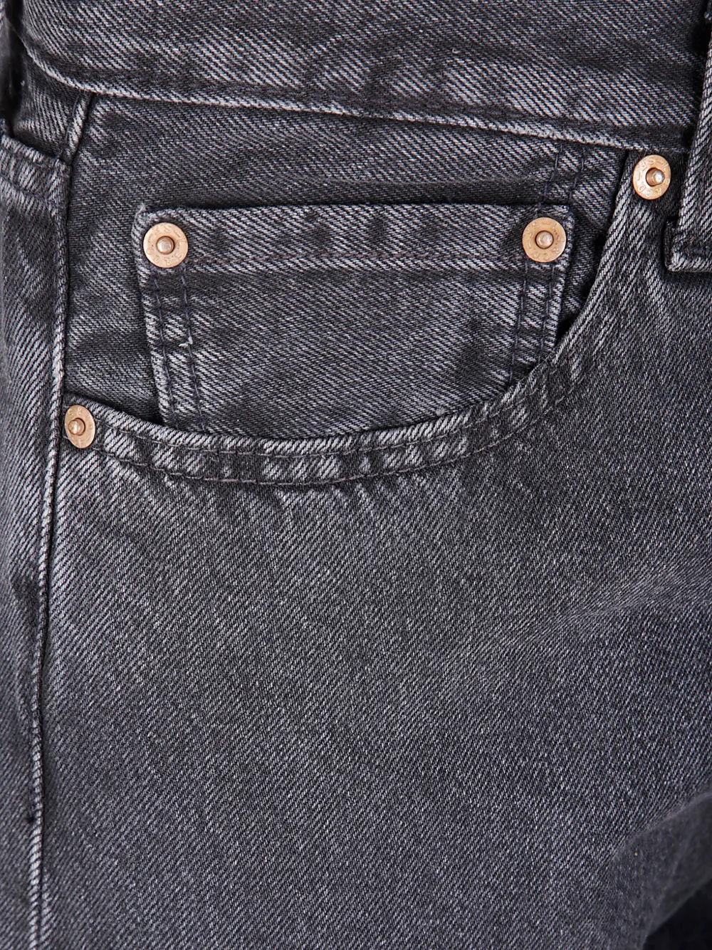 Levi's 501 straight jeans met knopen Zwart