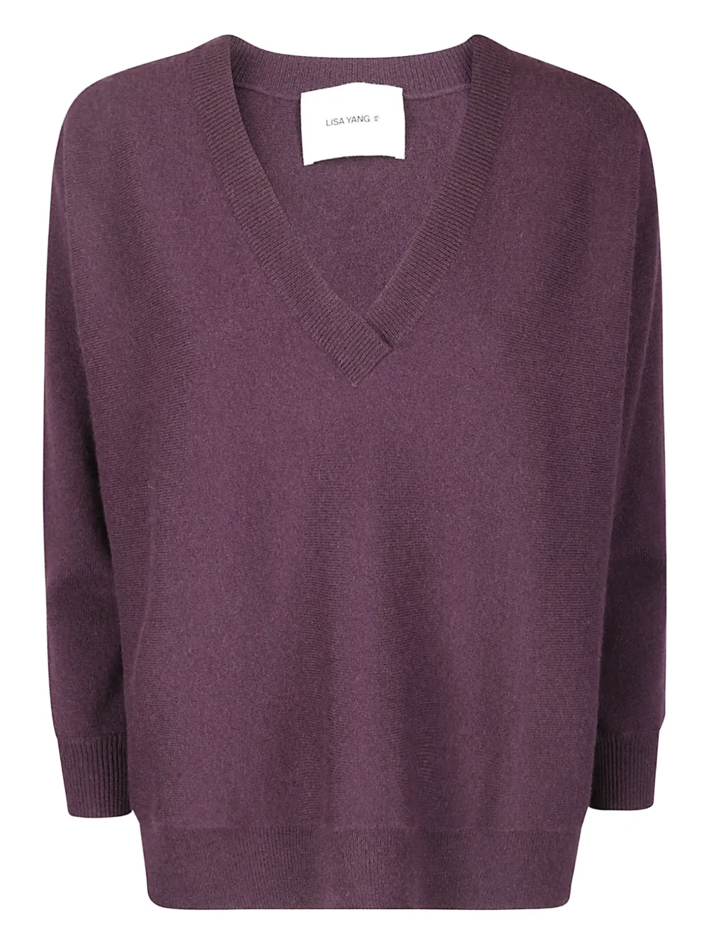 Lisa Yang Kenny V-neck Cashmere Sweater In Purple