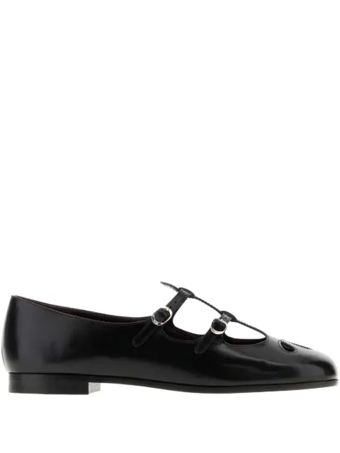 Tory Burch leather buckle flat pumps