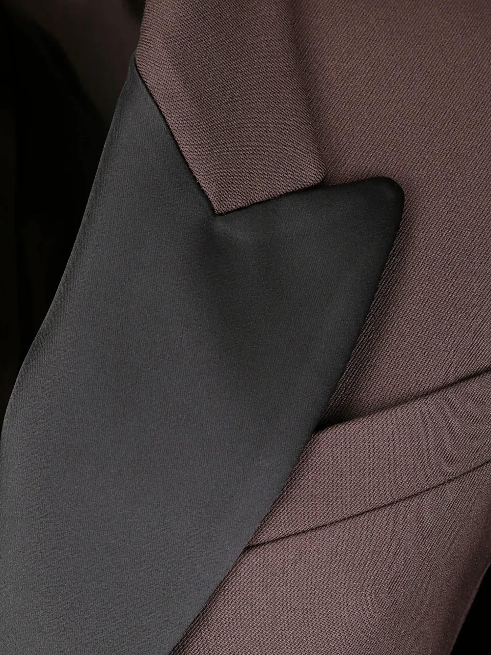 P.a.r.o.s.h Double-breasted Gabardine Over Jacket With Satin Collar In Brown