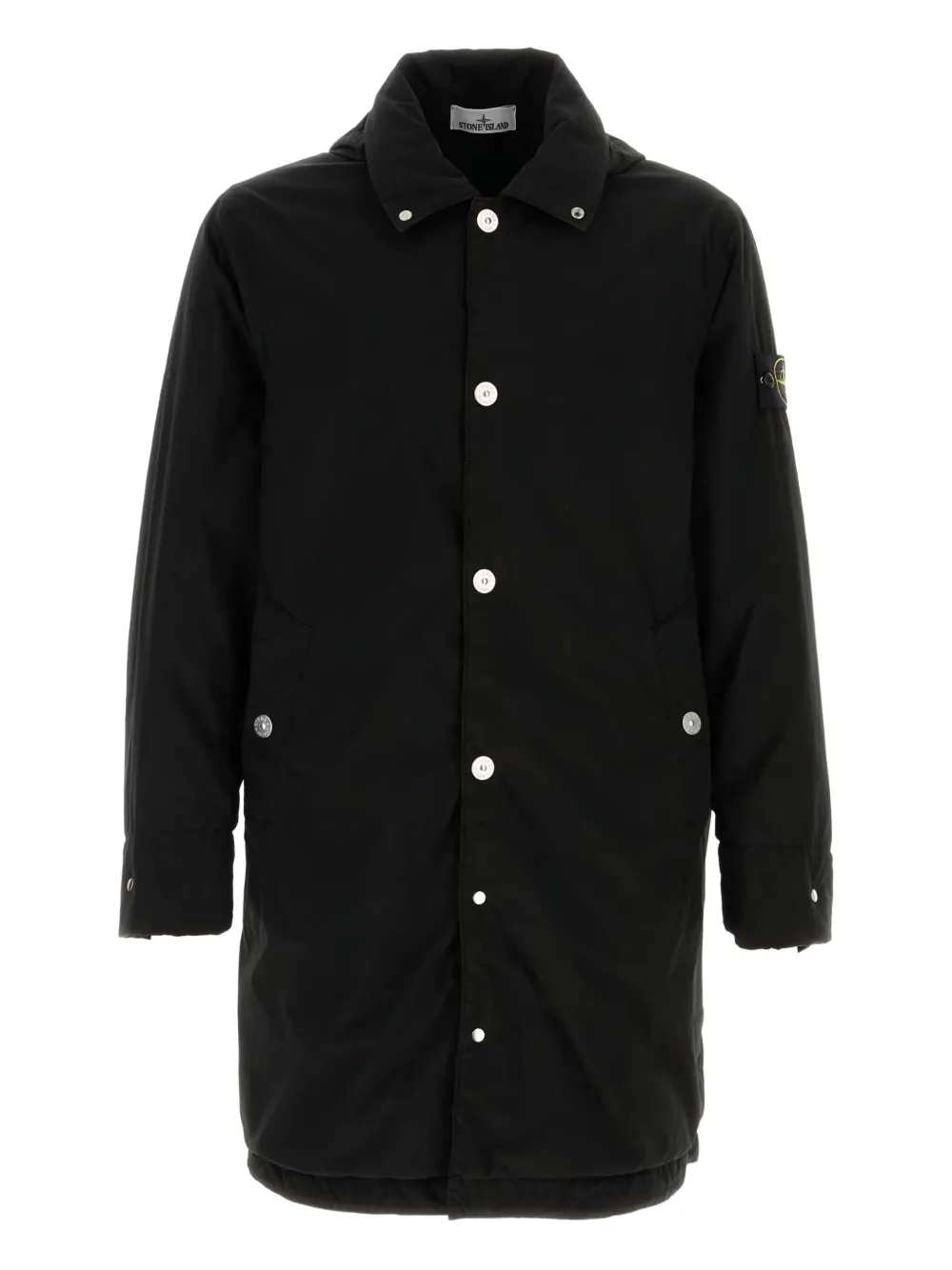Stone Island snap-button padded coat | Black | Image 1