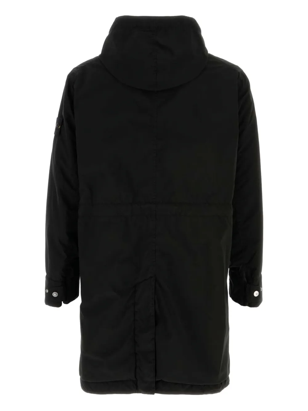 Stone Island snap-button padded coat - Zwart