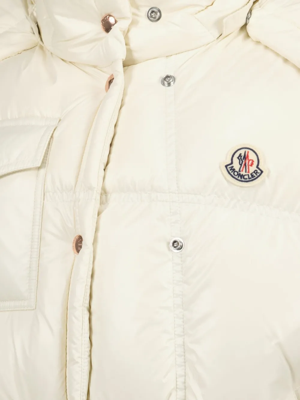 Moncler Quilted Hooded Puffer Gilet In White