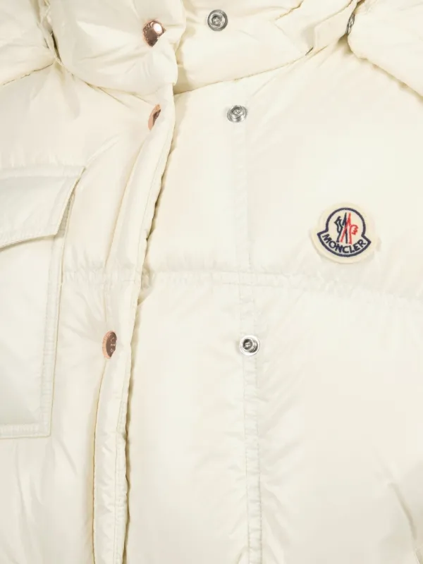 Moncler Quilted Hooded Puffer Gilet | White | FARFETCH