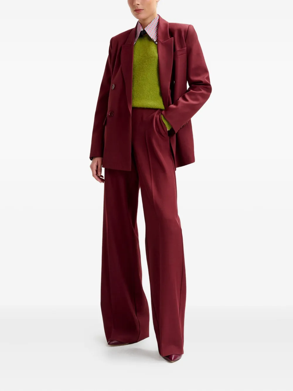 Essentiel Antwerp Igora Crew-neck Sweater In Green