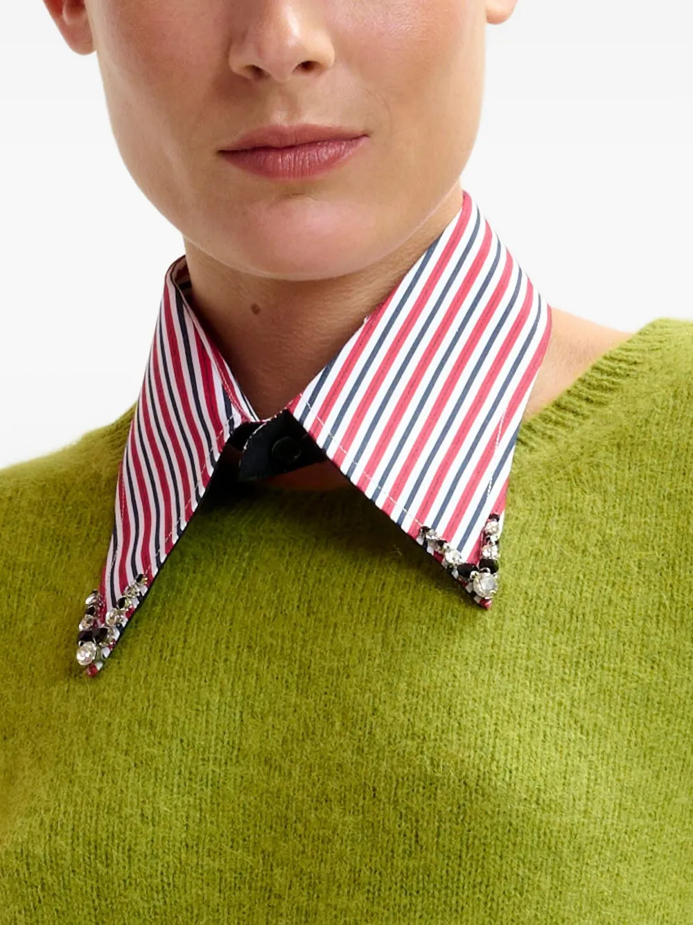 Essentiel Antwerp Igora Crew-neck Sweater In Green