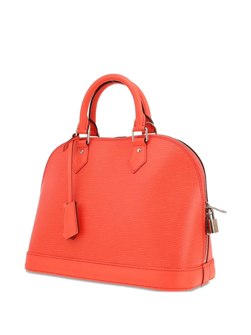 Pre-owned Louis Vuitton Small Alma Epi-leather Tote Bag In Orange