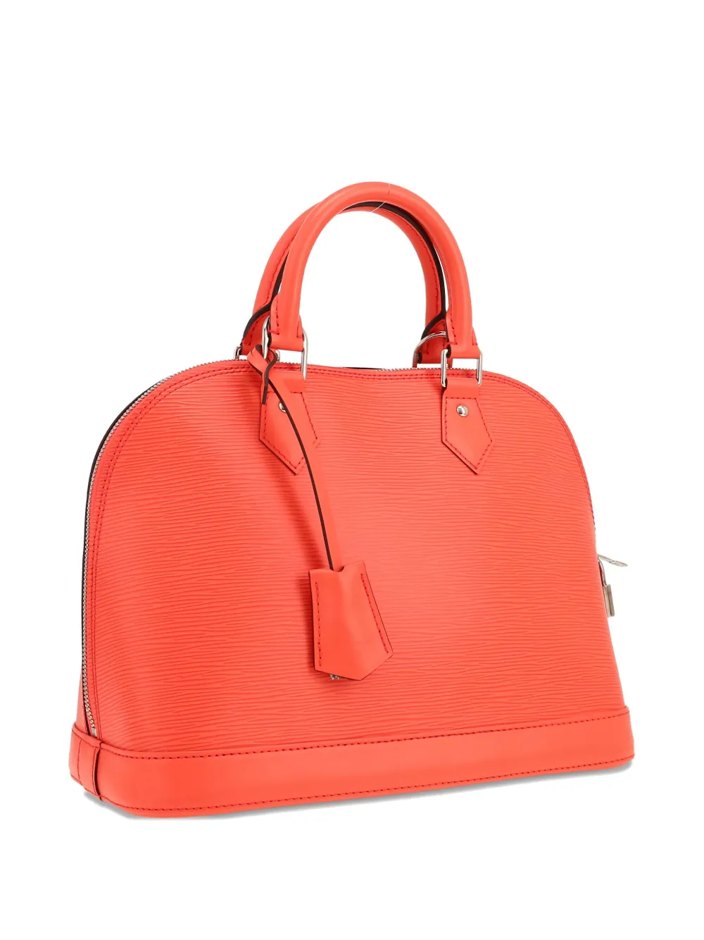 Pre-owned Louis Vuitton Small Alma Epi-leather Tote Bag In Orange