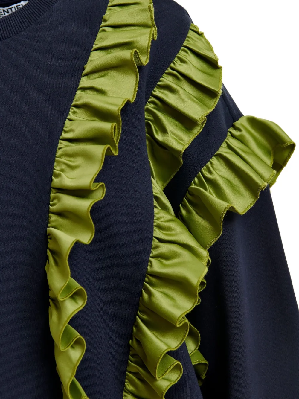 Essentiel Antwerp Sweater met ruches Blauw