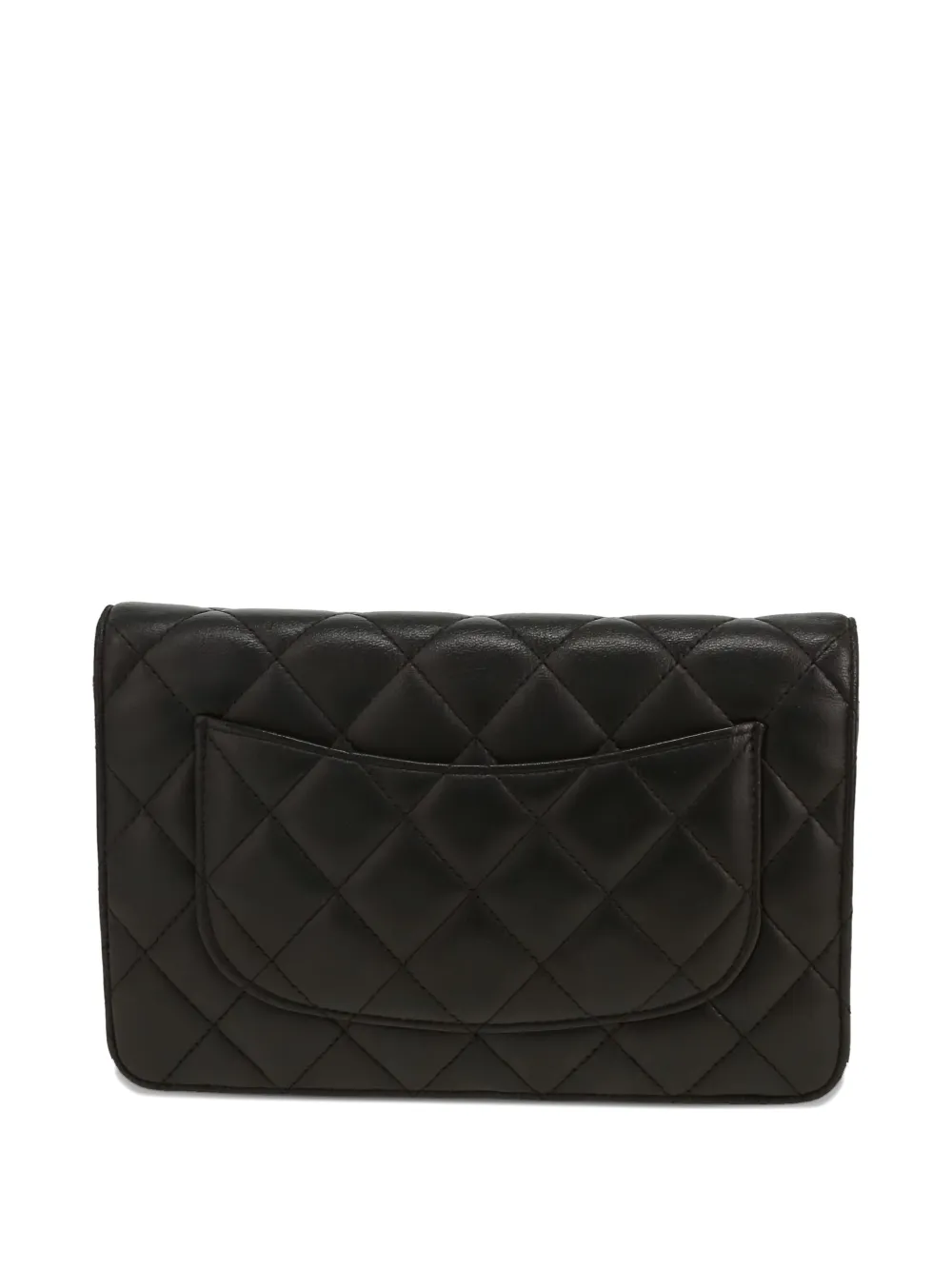 Pre-owned Chanel Quilted Chain-strap Shoulder Bag In Black