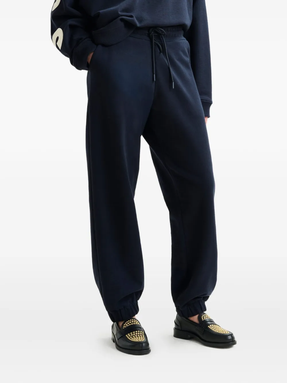 Essentiel Antwerp Istem trainingsbroek met elastische afwerking Blauw